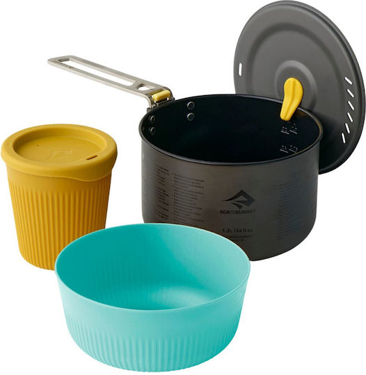 Sea to Summit Camping Cooking Utensils Pot 1300ml 3pcs