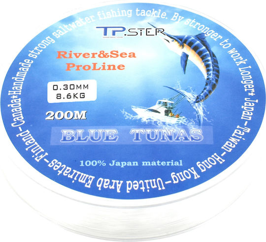 Tpster Πετονιά Ψαρέματος 200m / 0.3mm