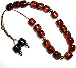 Resin Worry Beads with 21 Beads Brown