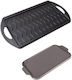 Plamen Backblech Beidseitig mit Gusseisen Grill Oberfläche 55x30cm