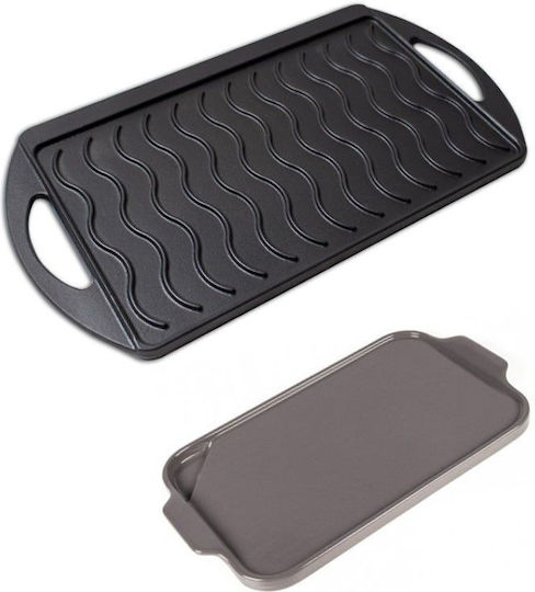 Plamen Backblech Beidseitig mit Gusseisen Grill Oberfläche 55x30cm