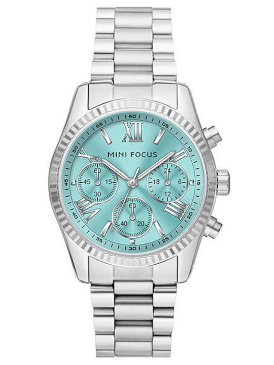 Mini Focus Women's Watch with Silver Metal Bracelet