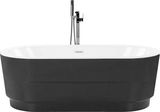 Beliani Freestanding Acrylic Bathtub 170x80cm Beliani Freestanding Acrylic Bathtub 170x80cm