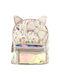 Gift-Me Mini Unicorns Παιδική Τσάντα Πλάτης Λευκή 22x21x10εκ.