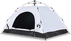 vidaXL Σκηνή Camping Igloo Λευκή για 4 Άτομα