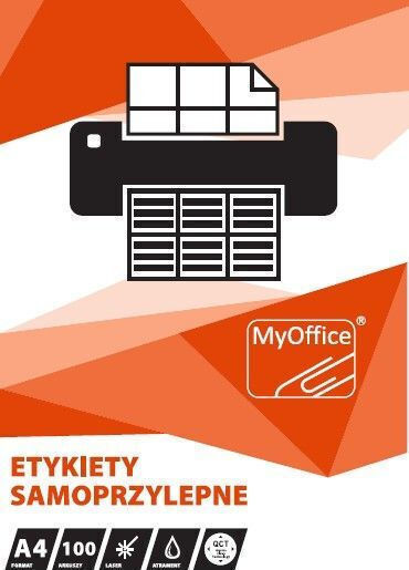 Myoffice Self-Adhesive Rectangular A4 Labels 105x42.4mm
