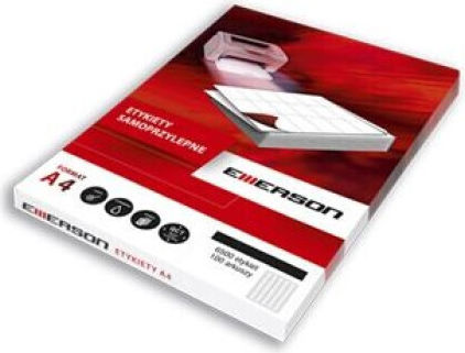 Emerson Αυτοκόλλητες Ετικέτες Α4 Ορθογώνιες 70x37mm
