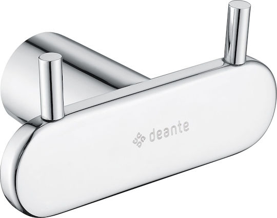 Deante Double Wall-Mounted Bathroom Hook ​9x50cm Silver