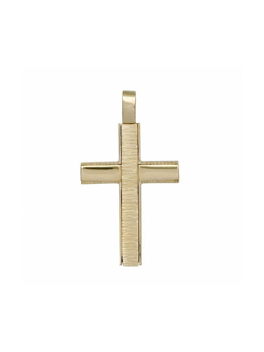 Herren Gold Kreuz 14K Αρραβώνα Ανδρικός