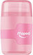 Maped Kunststoff Anspitzer Orange mit Radiergummi 1Stück 049231