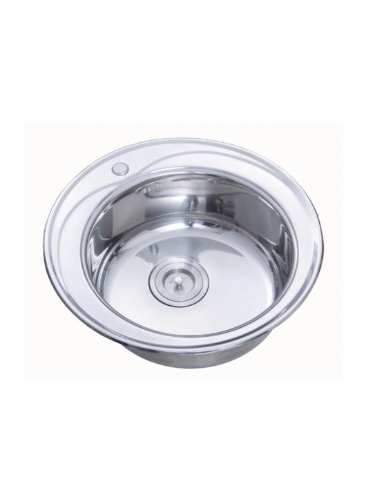 Freddo Sn9000 Ένθετος Νεροχύτης Inox Μ49xΠ49cm Γκρι