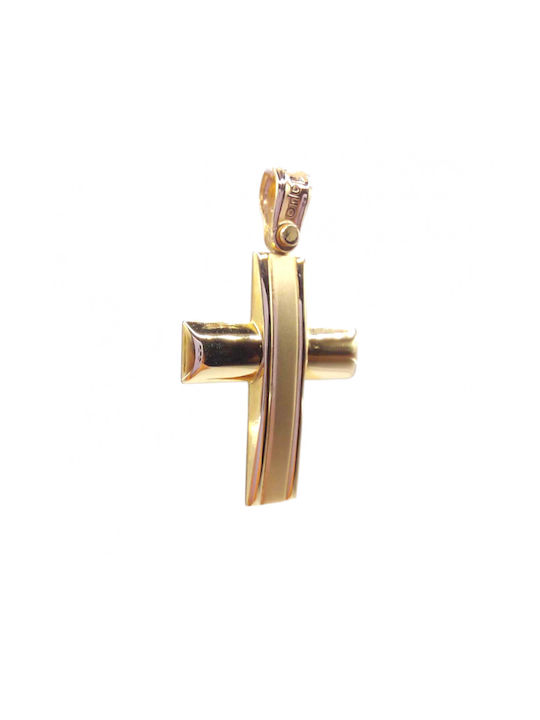 Velegrakis Men's Gold Cross 14K