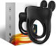 Armony Vibration Ring Schwanz Silikon Schwarz