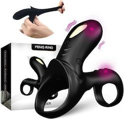 Armony Vibrating Cock Ring Schwanz Schwarz