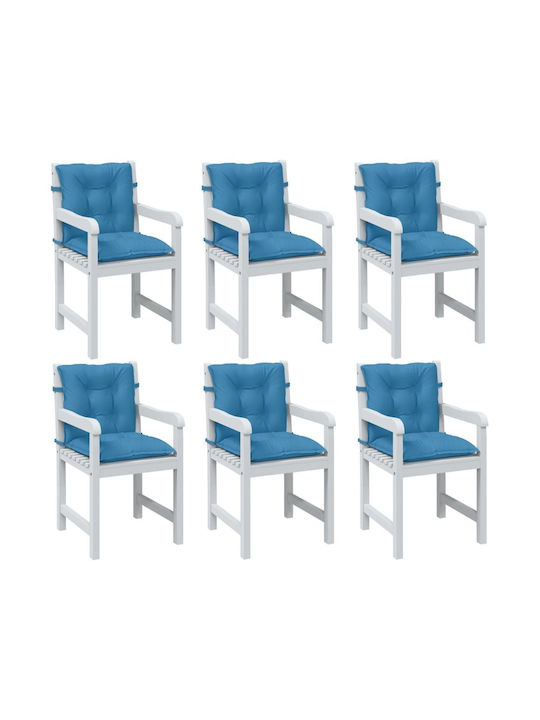 vidaXL Garden Chair Cushion with Backrest Blue ...