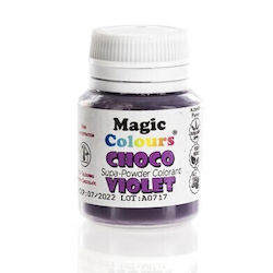 Pudră solubilă în grăsime de culoare violetă Magic Colours pentru ciocolată