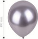 Set of 4 Balloons Latex Silver