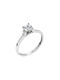 Single Stone from White Gold 14K