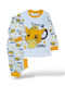 Babydom Kinder Schlafanzug Winterlich White, Yellow