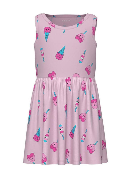 Name It Παιδικό Φόρεμα Αμάνικο Parfait Pink