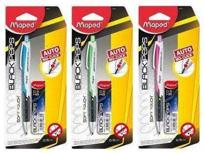 Maped Blackpeps 0,5 Μηχανικό Μολύβι Σχεδίου 0.5mm με Γόμα 1τμχ Γκρι