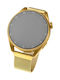 Fixed Mesh Metallic Bracelet Gold 20mm