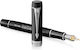 Parker Duofold Fountain Pen Medium 0.8mm Black with Black Ink