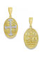 Xryseio Anhänger Kinder Amulett Beidseitig Konstantinato aus Weißgold 9K KN1105