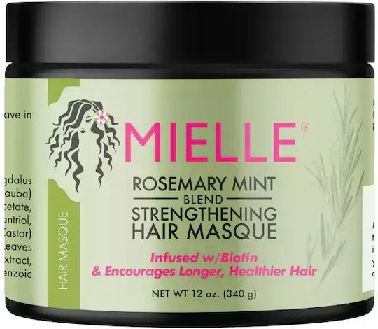 Mielle Organics Rosemary Mint Маска за коса за Укрепване 340гр