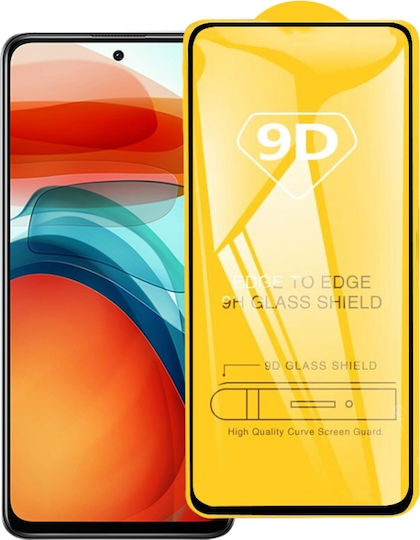 Vollkleber Vollflächig gehärtetes Glas Schwarz (Poco X3 GTRealme GT 5G)