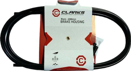 Clarks 2p Teflon Brake Housing 5mm x 2000mm + 4 Spikes Y2029 Black