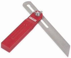 Kreator Carpenters Steel Angle Ruler 20cm