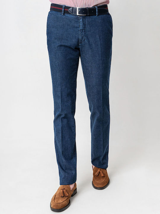 Chino Men's Trousers Dark Blue