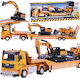 Mini-Bauarbeiter-Set mit Sound Bagger Bulldozer