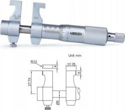 Insize 3220-75 Παχύμετρο με Ακρίβεια 0.01mm