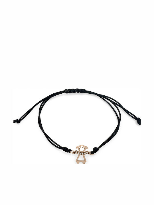 Ekan Παιδικό Βραχιόλι από Χρυσό 14K με Κοριτσάκι