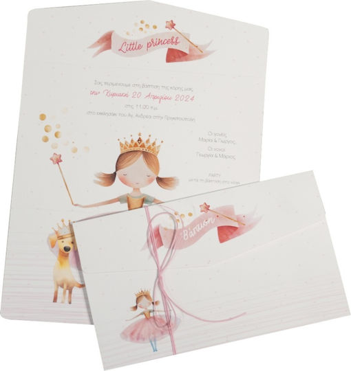 My Mastoras Invitație De Botez Temă Princess