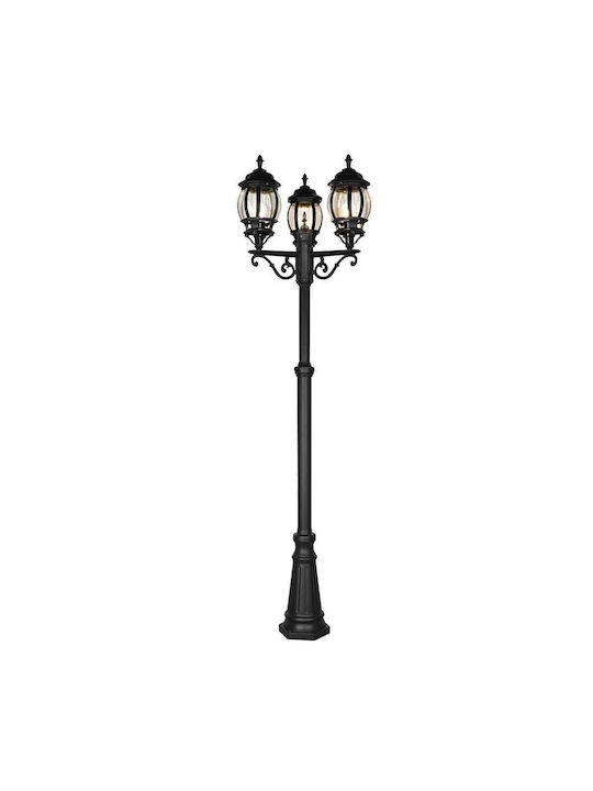 Trio Lighting Φωτιστικό Κολώνα Εξωτερικού Χώρου 60W IP44 για Ντουί E27 Μαύρο