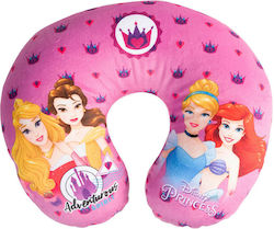 Children's Travel Neck Pillow Princesses Sleeping Beauty Belle Cinderella Ariel 27cm X 23cm Pink 1 Piece