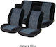 Autoline Car Cover Set 6pcs Velvet Jacquard Nature Blue Blue / Blue