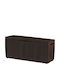 Keter Cutie de depozitare pentru exterior Rattan 305lt Maro L123xW53.5xH57buc