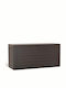 Prosperplast Außenlagerbox Woodebox Kunststoff 290Es Braun L116xB43.8xH55.5cm