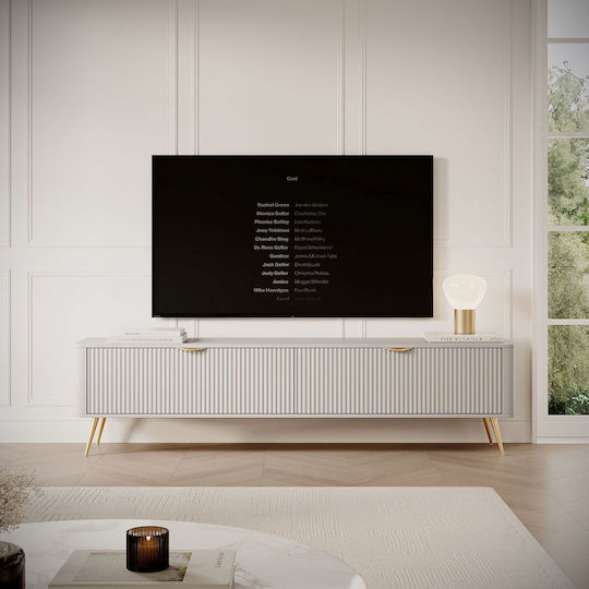 Έπιπλο Τηλεόρασης Lante Μπεζ Μ200xΠ38xΥ51cm