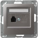 Ospel Front Single Telephone Socket GPT-1Y m 23