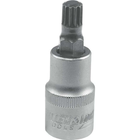 Dedra Cheie tubulară cu Vârf Spline și Patrat de Prindere 1/2'' Dimensiune M8 1buc