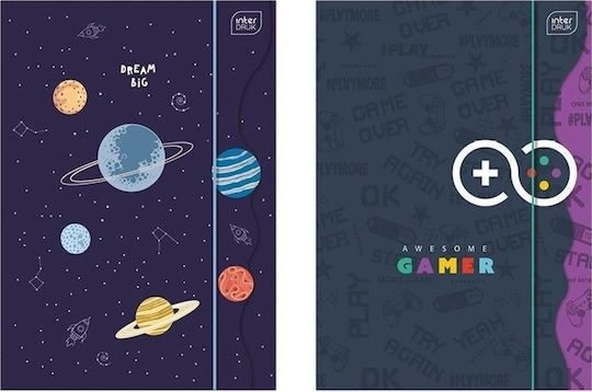 interDRUK Ordner mit Gummiband und Ohren für Papier A4 10Stk