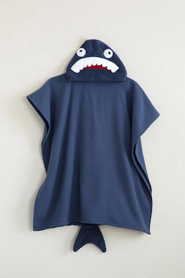 Nima Kids Beach Poncho Sharks Blue