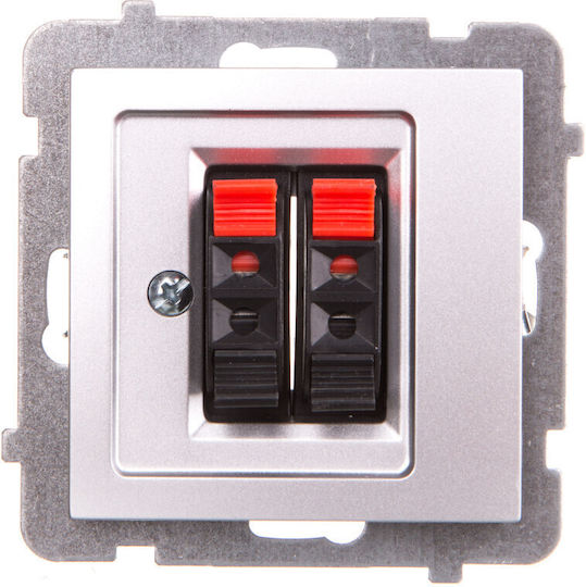 Ospel Socket Speakers in Silver color GG-2g m 18