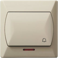 Ospel Knopf Glocke in Beige Farbe ŁP-6AS/01