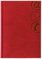 THeofylaktos Arizona Agendă Telefonică Roșie 11x16cm